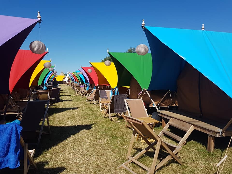 Glamping op een festival!